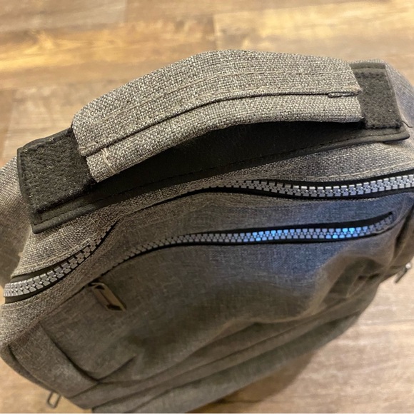 Unisex Grey Backpack - Picture 5 of 9